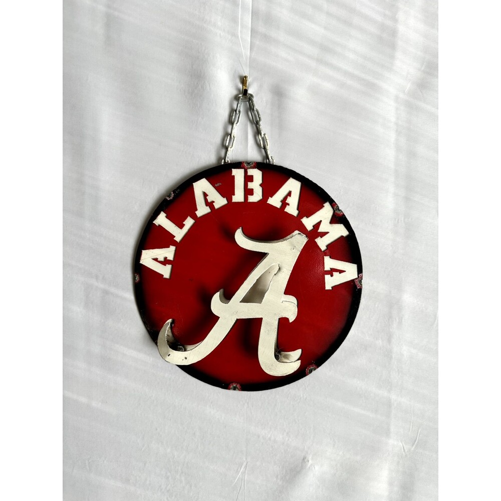 Alabama Crimson Tide Football IRON Artwork/Wall Hanging Decor Roll Tide Roll